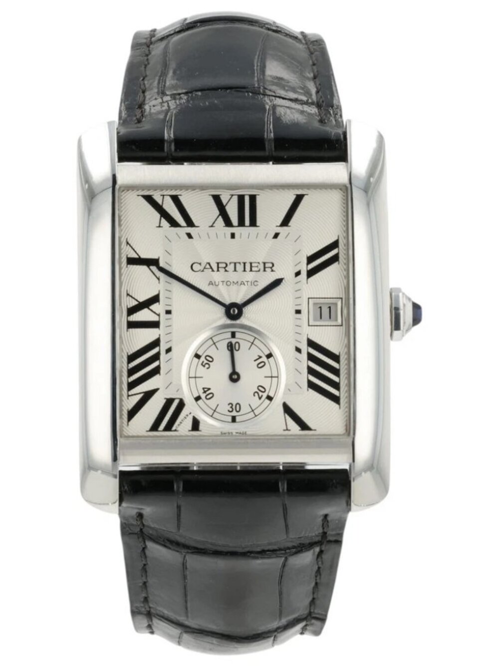 Cartier Tank MC Large Silver Dial Stainless Steel 34.3x44mm Automatic W5330003